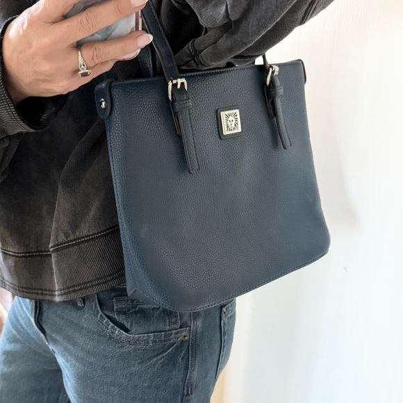 Anne Klein The Perfect Tote in Navy - Picture 4 of 11